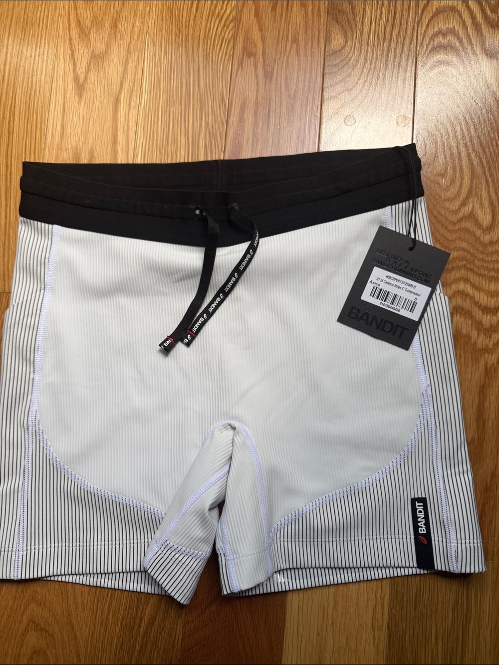 NWT bandit cadence stripe compression shorts